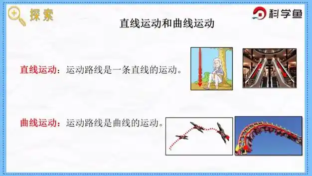 三下第一单元第三课直线运动和曲线运动科学鱼免费网课