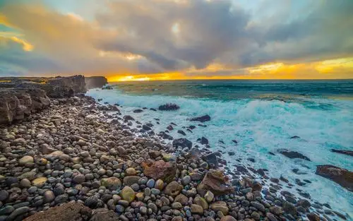 壁纸 海,海岸,石头,鹅卵石,水,泡沫