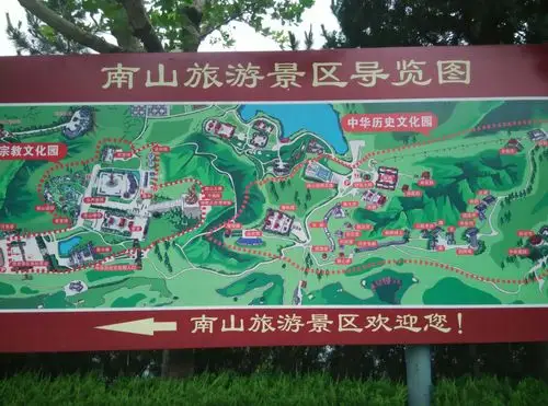 南山景区导览图.