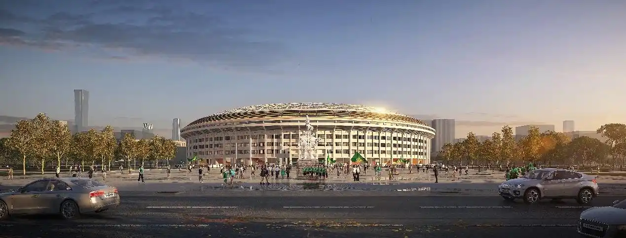 揭秘工人体育场复建过程全绿色内场效果图曝光