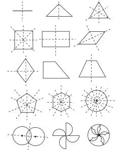 判断下列图形是否为轴对称图形,如果是,画出它的对称轴._百度教育