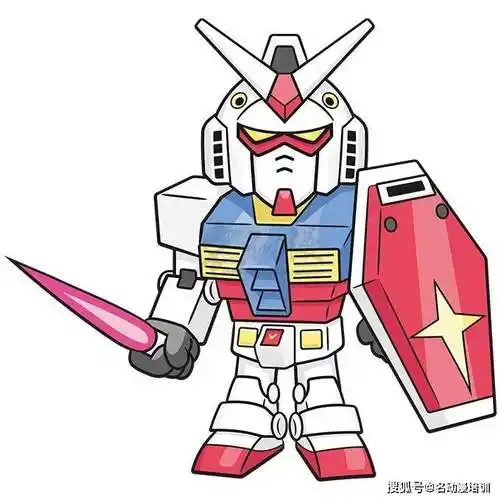 零基础绘画卡通高达教程