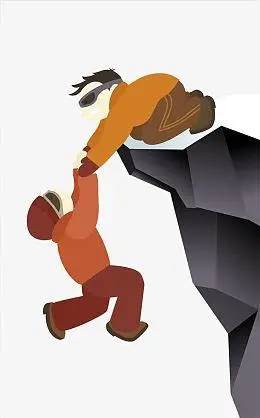 插图悬崖边热心救助