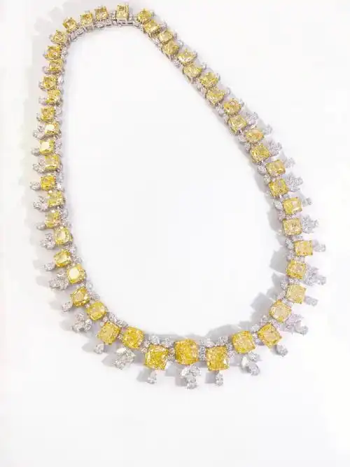 好贵豪华黄钻项链