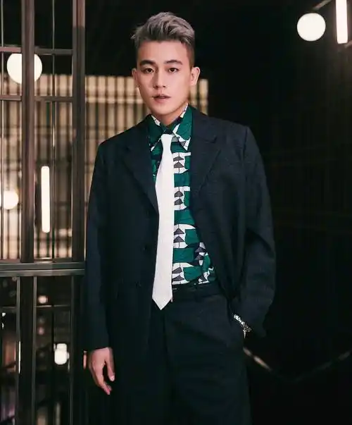 欧豪的帅带有几分痞气,洒脱不羁,很有大哥风范,穿西装更有范!