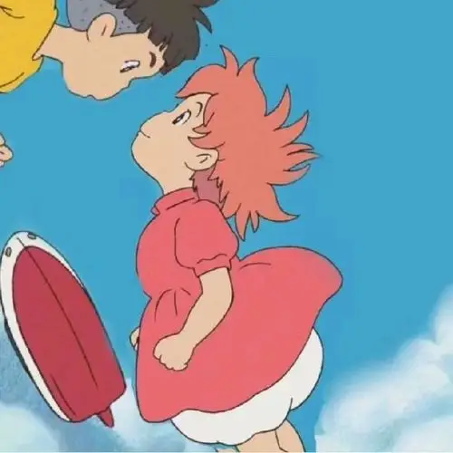 微信朋友圈波妞宗介情侣头像背景套图