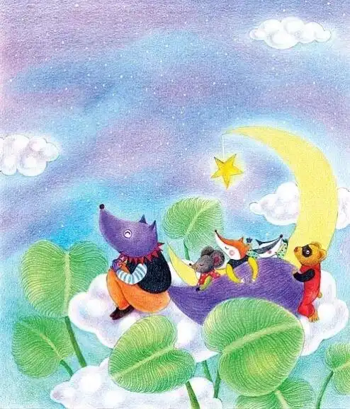 灵感素材|彩铅儿童插画,满满的童真