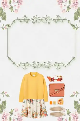 简约时尚服装私人定制服装背景素材