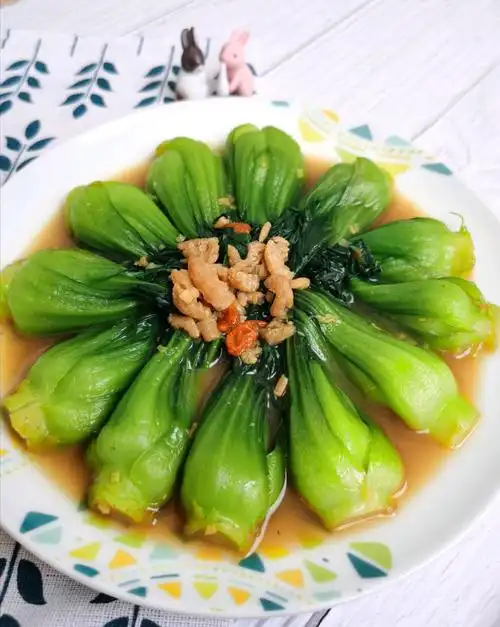 咸香海米烧油菜