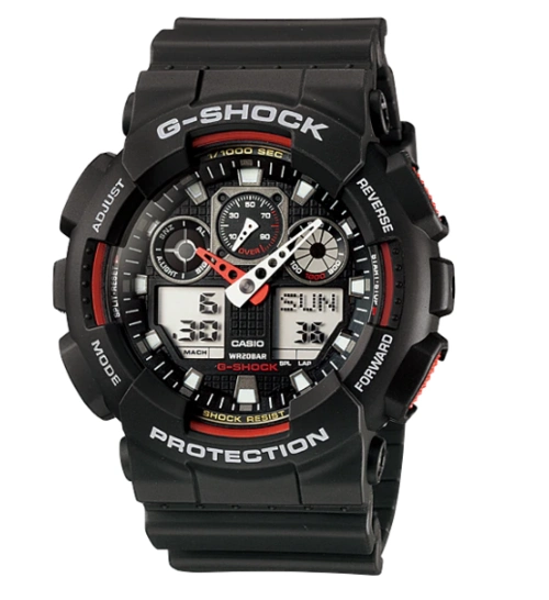 手表casio卡西欧正品石英男表gshock时运运动ga1001a4dr日韩腕表