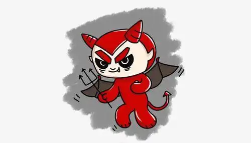 大魔王卡通简笔画简单的