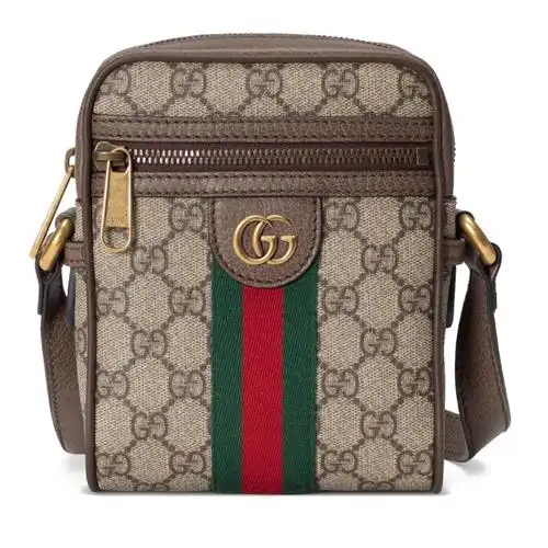 gucci/古驰 20春夏男士新款ophidia gg图案单肩包 598127 96iwt 8745