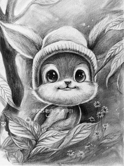 1对1线上美术  ###趣味素描  #素描  #创意趣味素描  #零基础素描