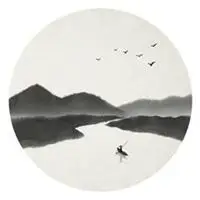 圆形唯美水墨头像_微信头像图片大全