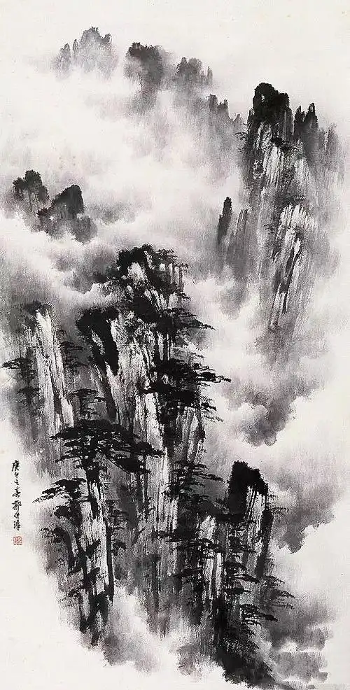 "写云"大师郭传璋笔下的黄山云海,壮观!