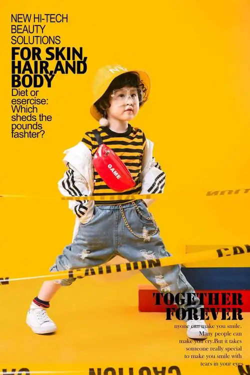 马里奥与奥利奥的儿童摄影作品《模卡》