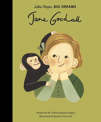 小女孩,大梦想:珍妮·古道尔 jane goodall 英文原版 精装绘本 名人