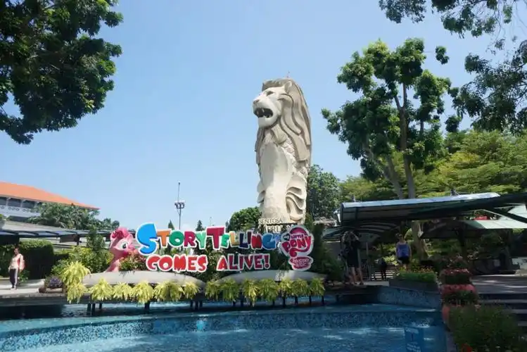 【携程攻略】圣淘沙岛圣淘沙鱼尾狮塔景点,新加坡其实有好几处地方都