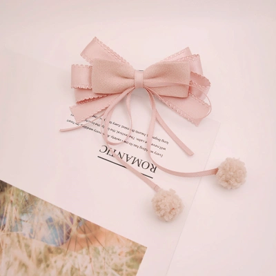 飘带蝴蝶结发夹成人图片