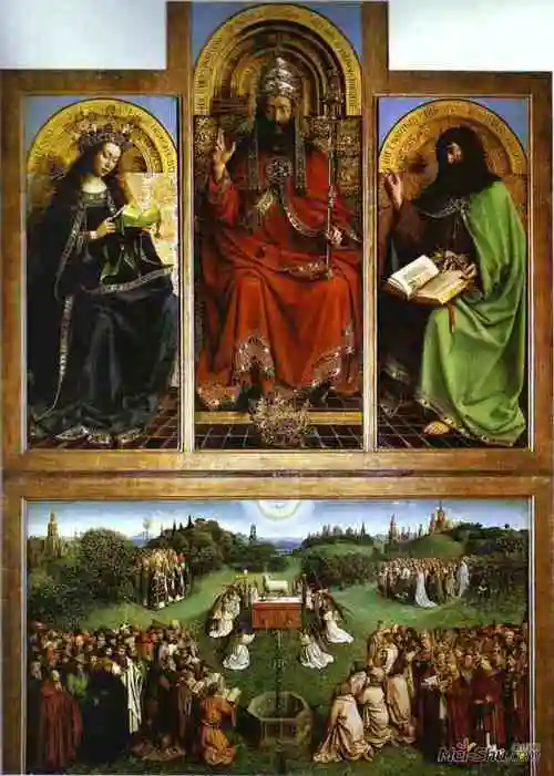 上帝之父扬凡艾克janvaneyck高清作品欣赏
