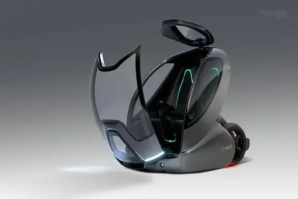 通用en-v 妙 电动双轮概念汽车设计_工业设计公司【专业 案例 报价】