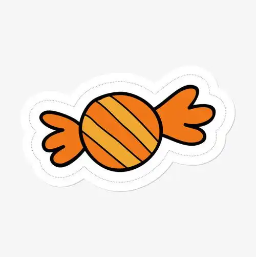 橙黄色的凉茶透明小瓶子