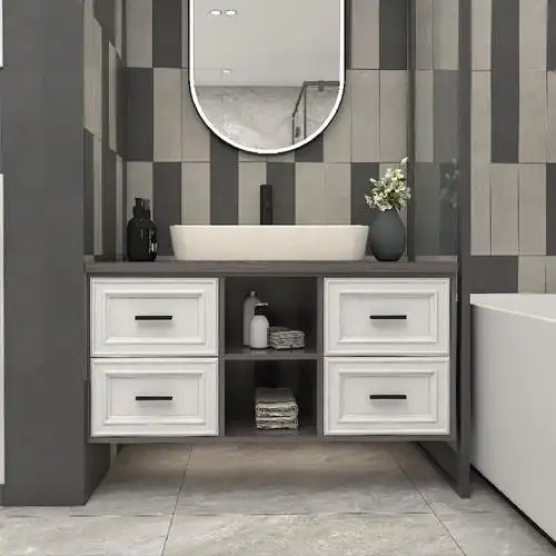 铂芬家居 浴室柜生产厂 洗手盆组合柜 洗手间置物柜 全铝焊接整板