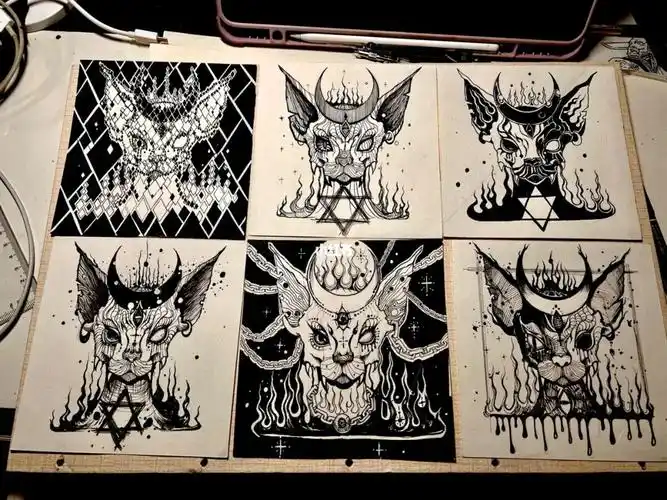 构成作业表现手法练习