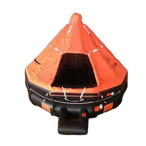 惠氏船用快速充气式救生筏抛投式气胀救生筏自扶正救援筏水域救援装备