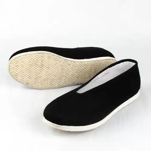 老北京传统圆口布鞋站桩手工纳千千层中老年防滑布鞋