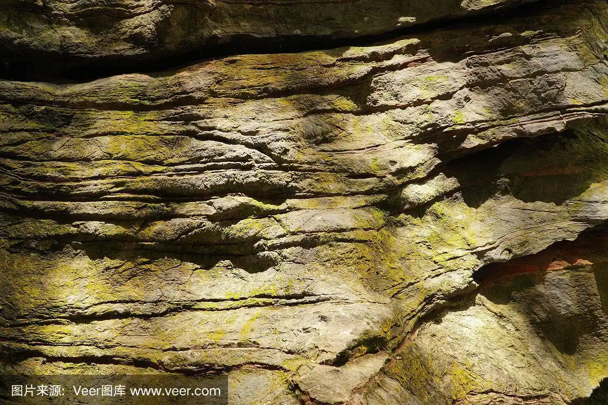 空天然岩壁纹理