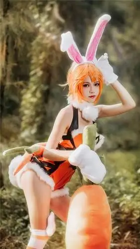 花木兰萌系兔女郎cos