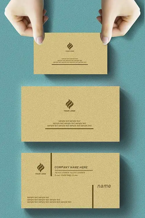 名片棕色图片-名片棕色素材下载-众图网