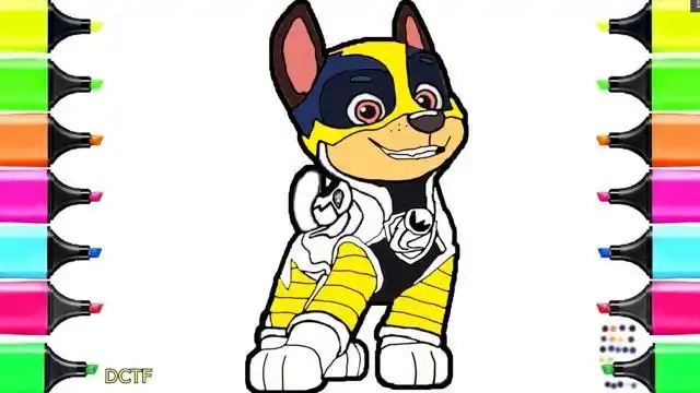 简笔画汪汪队立大功彩色