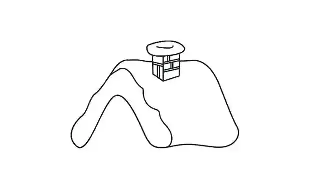 漂亮的雪屋的画法简笔画