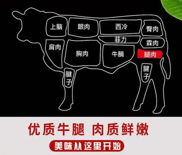 正宗5斤装黄牛后腿肉散养肉牛腿肉原切牛腿肉精品生鲜牛肉食材批