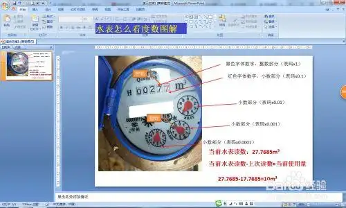 水表怎么看度数图解