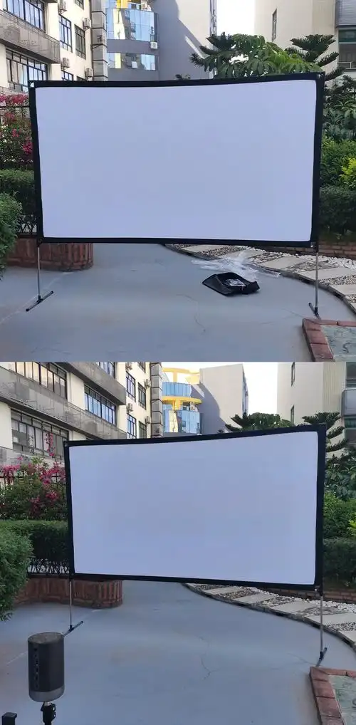 户外电影便携支架投影幕布 拆装方便 室内室外都可适用100寸