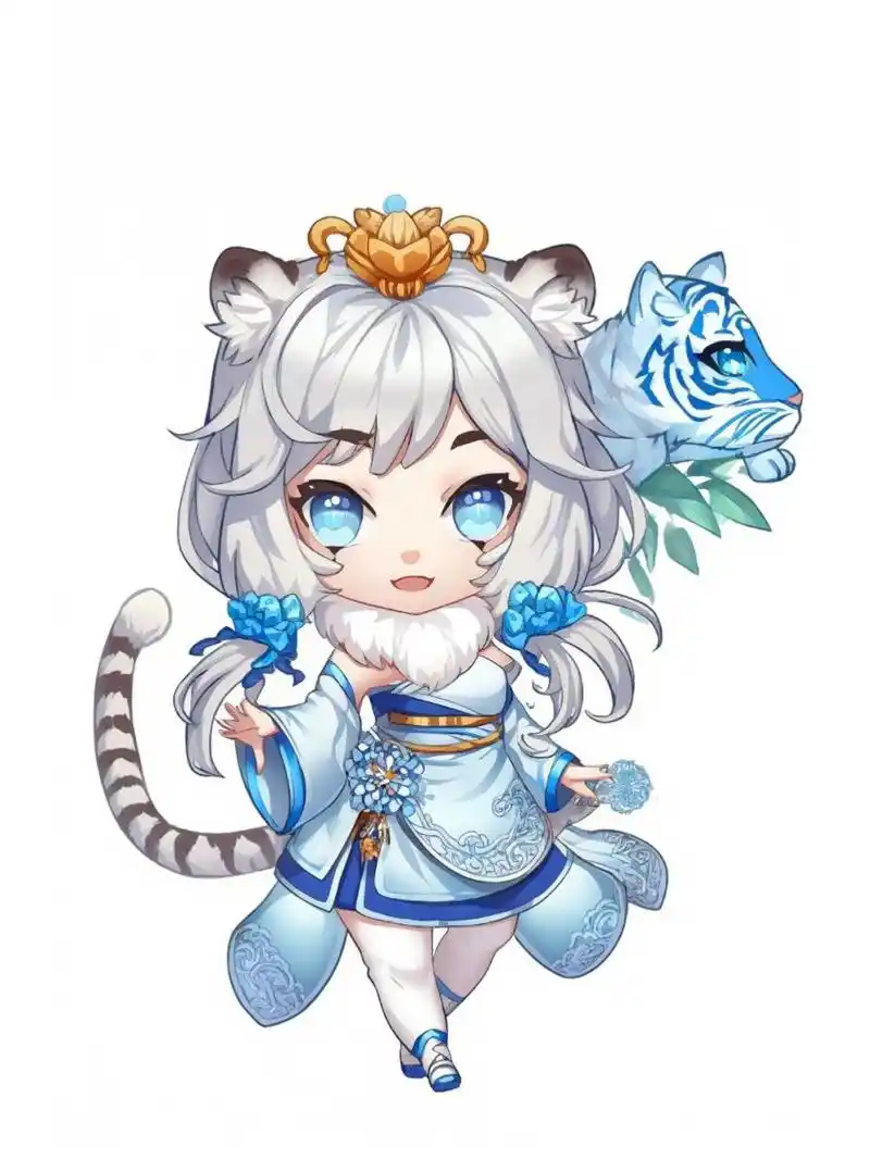 q版古风二次元十二生肖|虎拟人