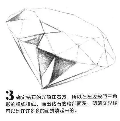 素描钻石的画法
