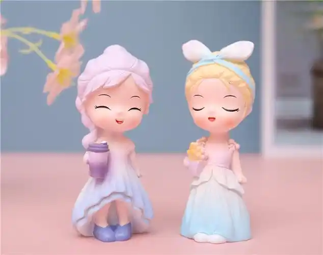 甜蜜时光可爱小女孩盲盒手办公仔摆件创意树脂工艺儿童生日礼物