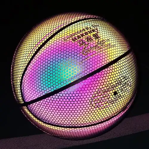 正品马布里反光篮球夜光定制发光荧光限量版星空变色抖音同款闪光