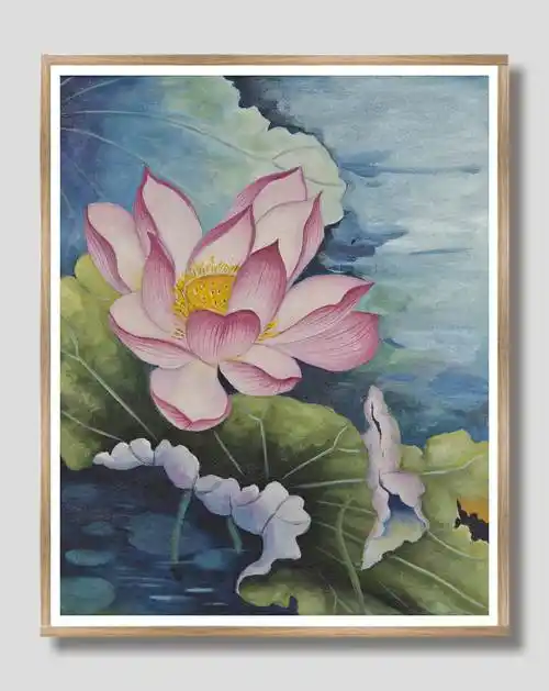 荷花水粉画荷花水粉画简单