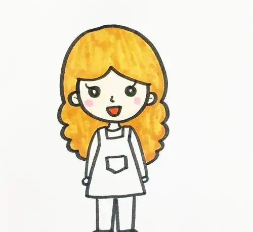 家庭主妇妈妈简笔画