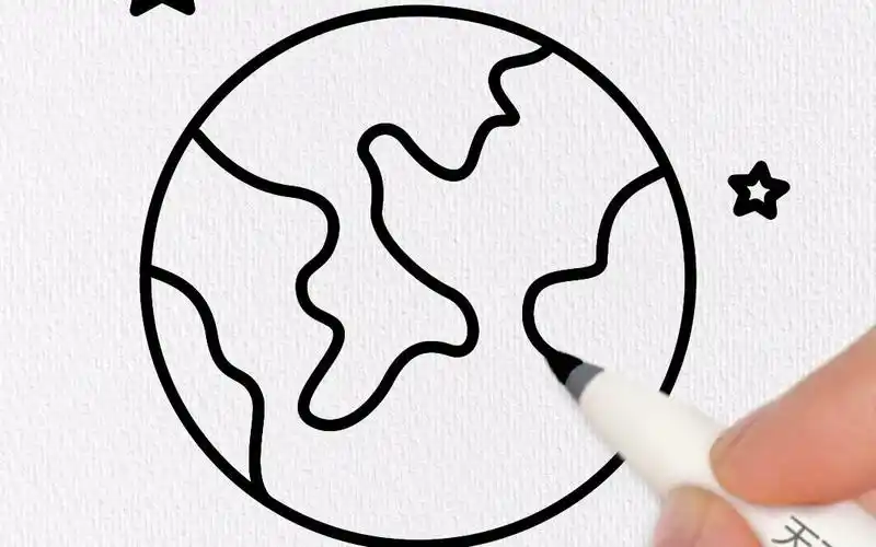 地球简笔画