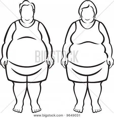 可爱胖子美女简笔画可爱