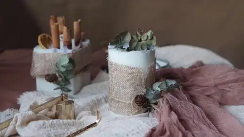 蜡烛香薰冬日特辑lesslab肉桂尤加利干花香薰蜡烛