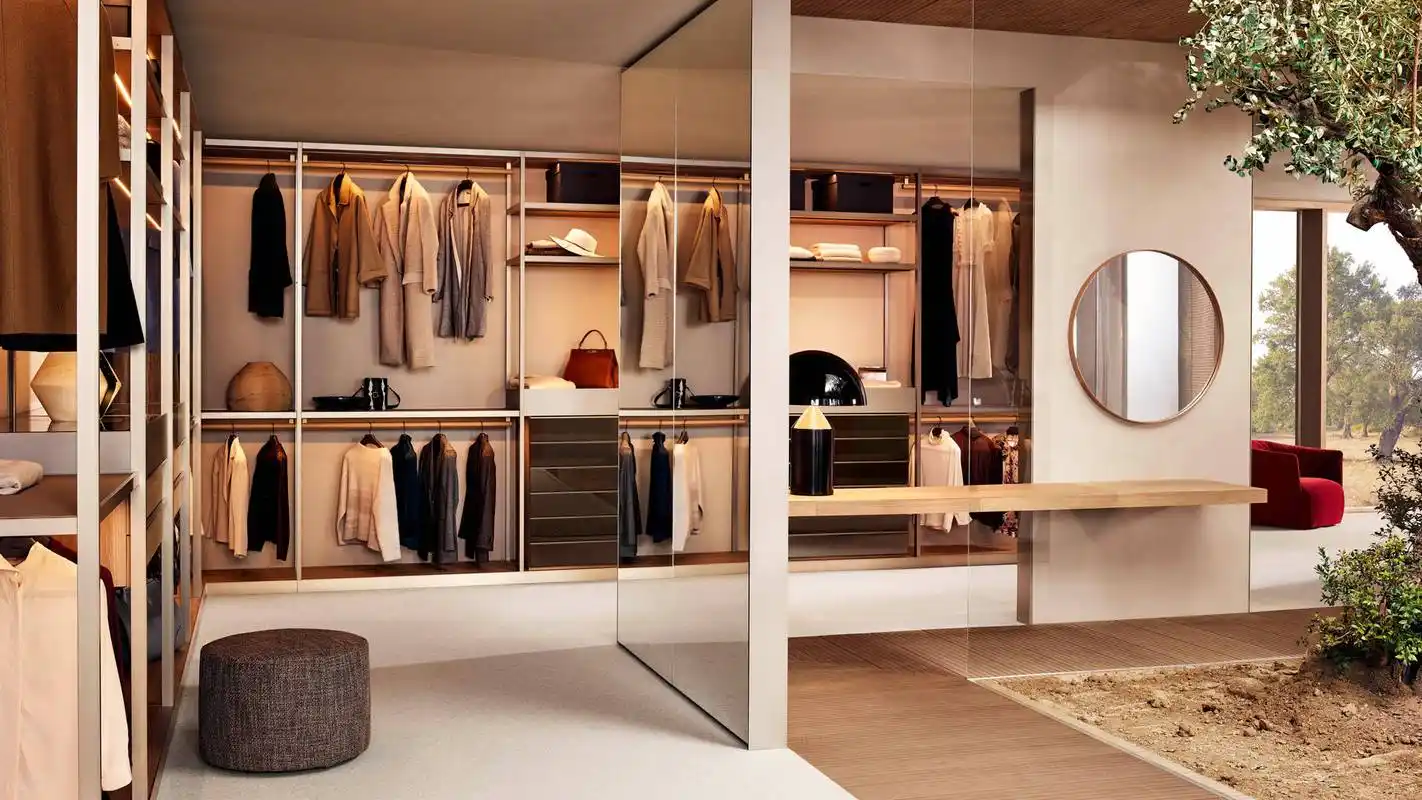 poliform衣柜定制低调奢华的衣帽间