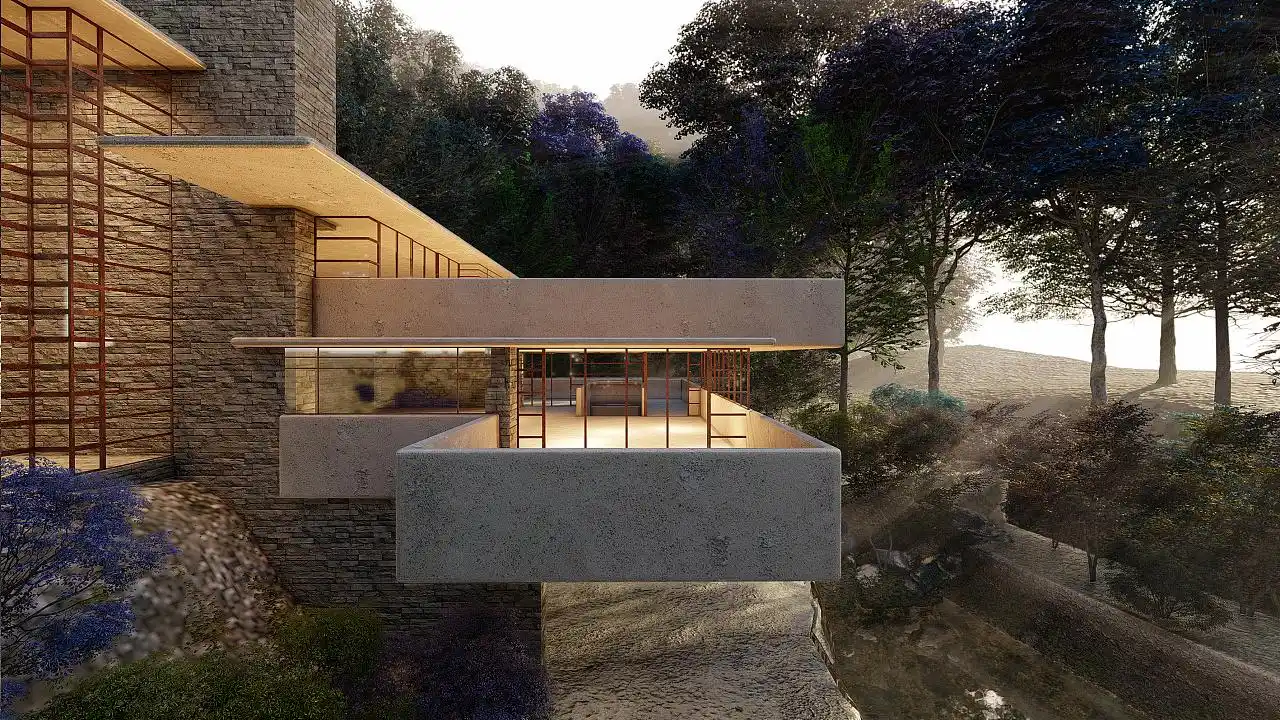 赖特的流水别墅