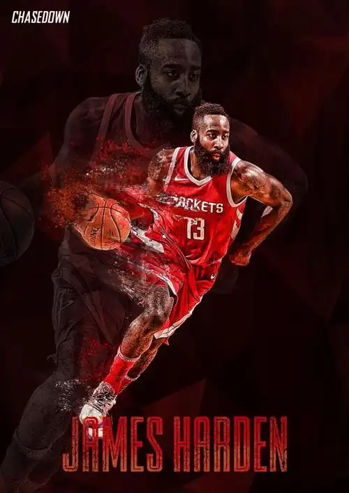 nba篮球名星火箭队大胡子詹姆斯哈登